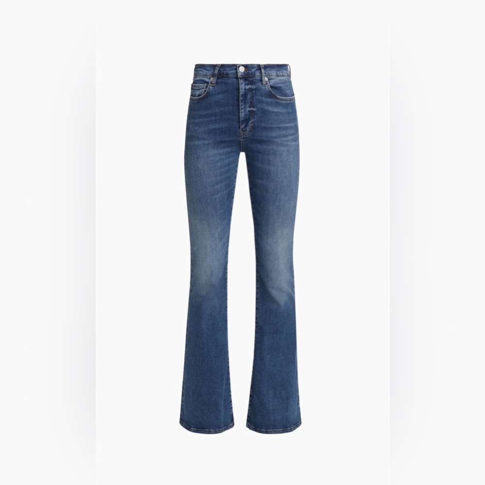 Frame Denim Blue Flare Wide Leg Jeans Sz 25